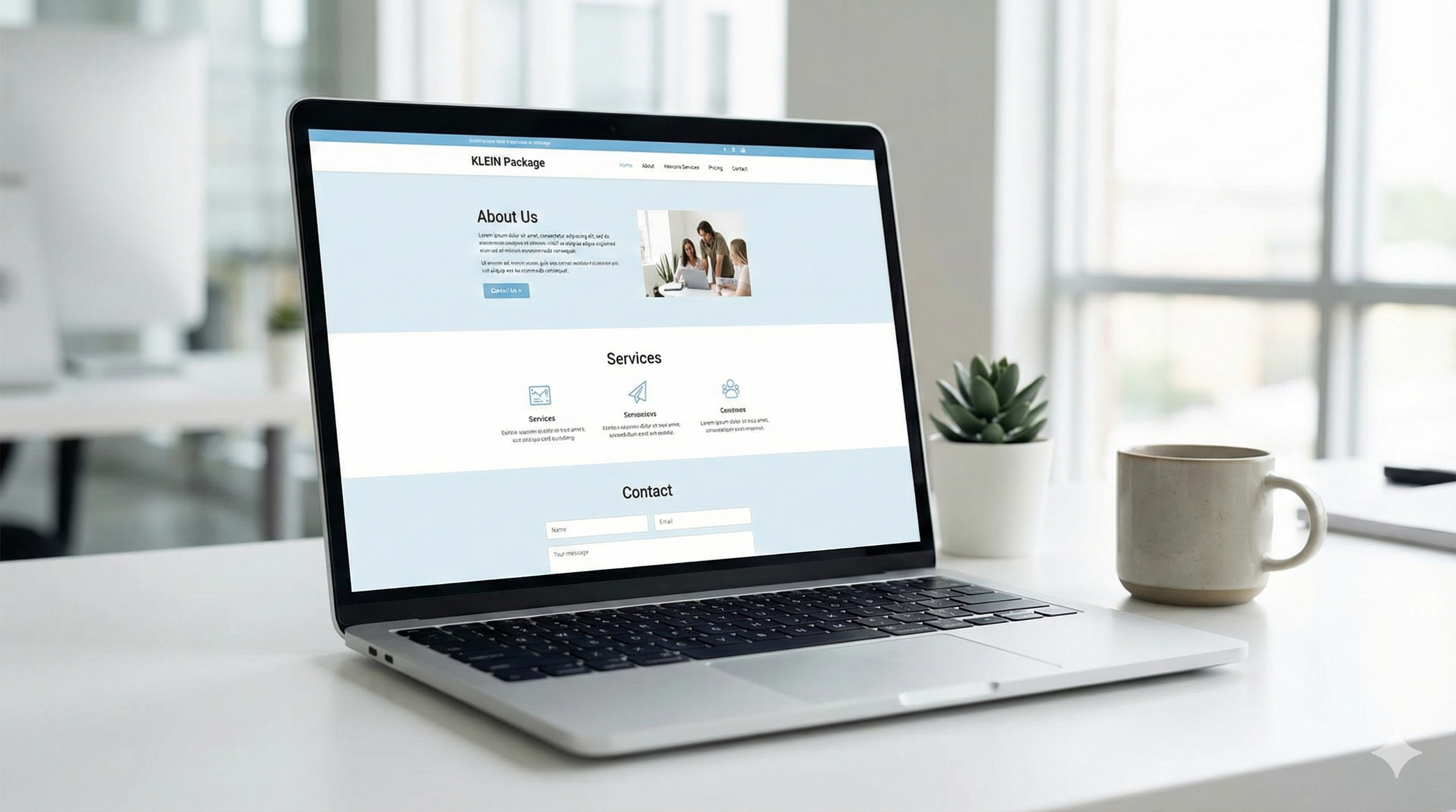 Professionelle Website